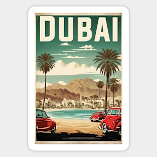 Dubai United Arab Emirates Vintage Travel Tourism Magnet